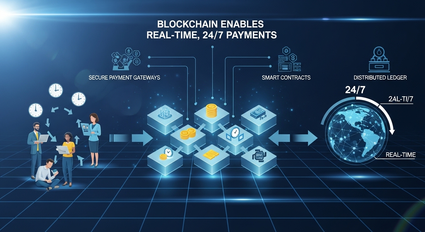 How Blockchain Enables Real-Time, 24/7 Payments