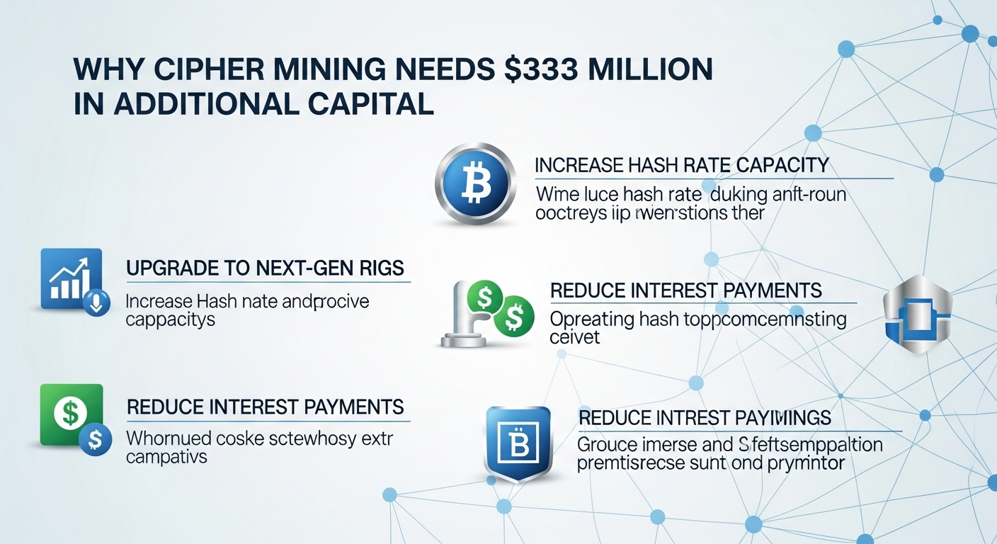 Why Cipher Mining Needs $333 Million in Additional Capital