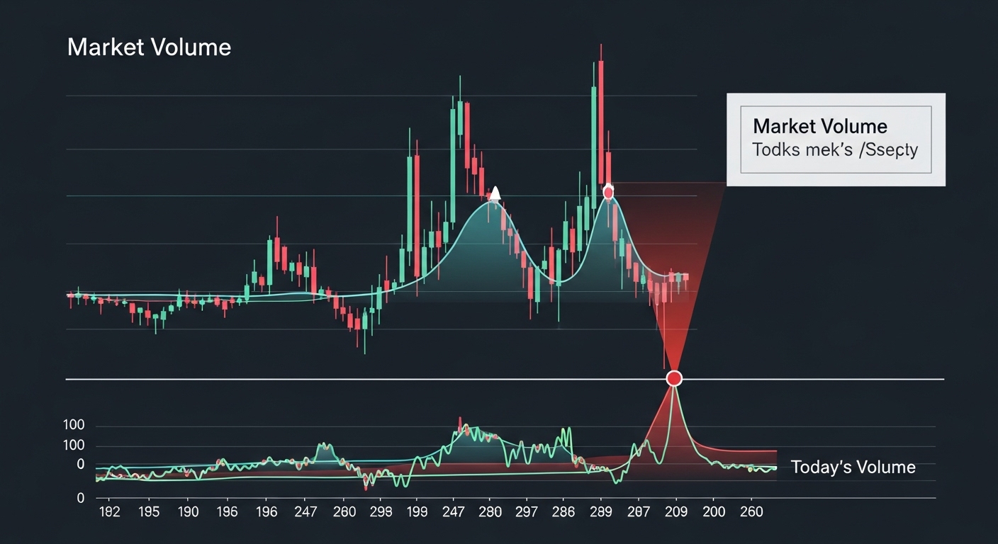 Market Volume Today Compared to the Peak