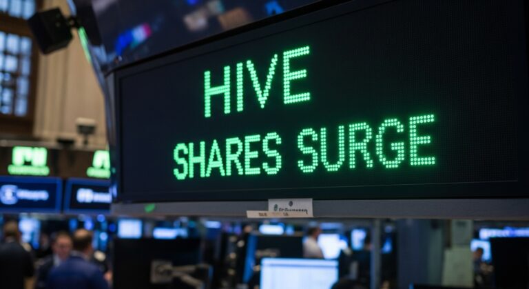 Hive Shares Surge