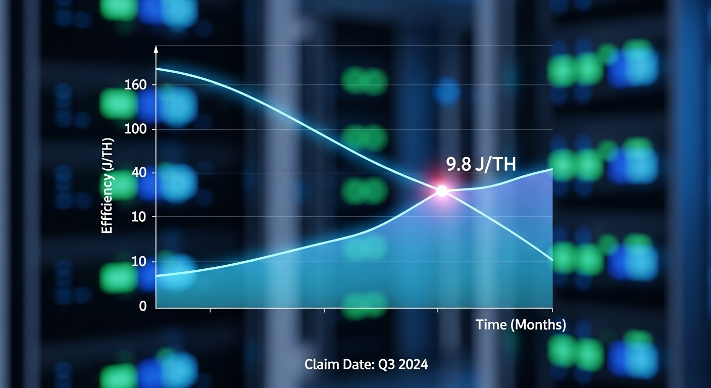 The 9.8 J/TH Efficiency Claim