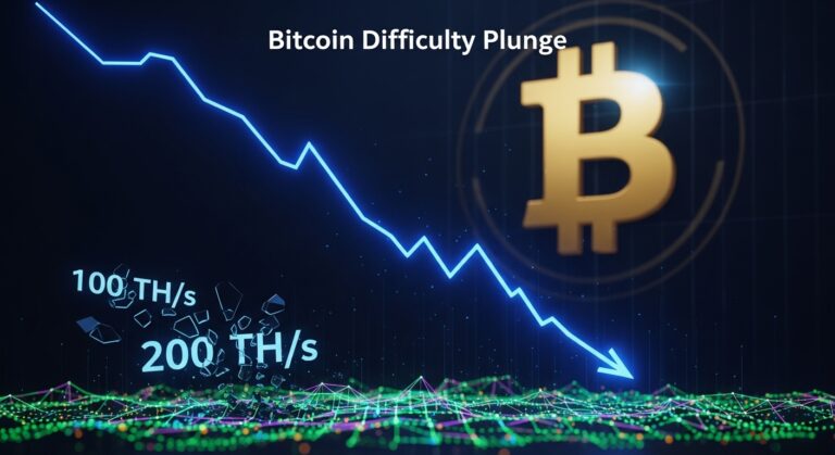 Bitcoin Difficulty Plunge